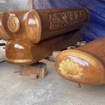 Peti Siupan Jati Perhutani Ukiran Naga Emas – Elegan & Berkualitas Tinggi