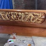 Peti Siupan Jati Perhutani Ukiran Naga Emas – Elegan & Berkualitas Tinggi