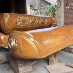 Peti Siupan Jati Perhutani Ukiran Naga Emas – Elegan & Berkualitas Tinggi