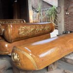 Peti Siupan Jati Perhutani Ukiran Naga Emas – Elegan & Berkualitas Tinggi